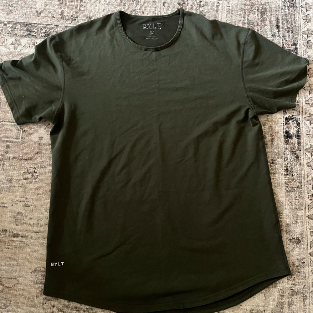 BYLT Basics Olive Green Crewneck T-Shirt